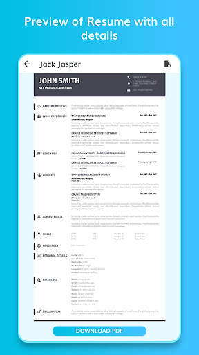 Resume Builder - Professional CV Maker screenshot 3