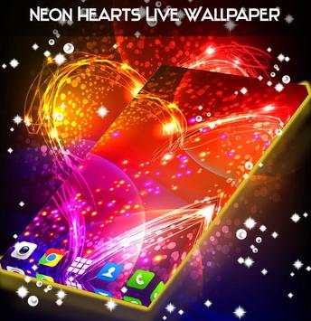 Neon Hearts Live Wallpaper screenshot 3