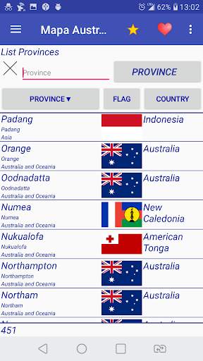 Australia and Oceania map Free screenshot 5