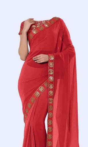 Women Transparent Saree Photo Suit скриншот 4