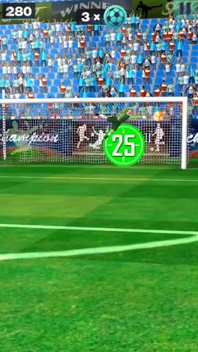 3D Freekick - The 3D Flick Football Game screenshot 3