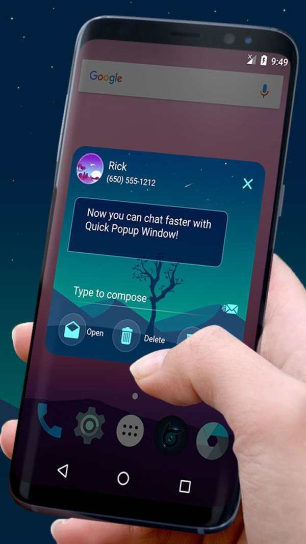 Blue messenger sms theme screenshot 3