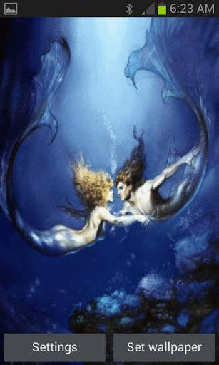 Mermaid Love Live Wallpaper screenshot 1