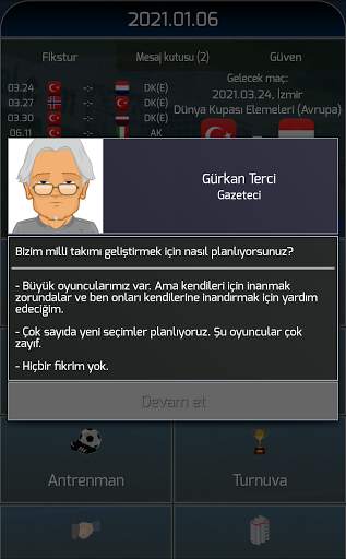 True Football National Manager screenshot 2