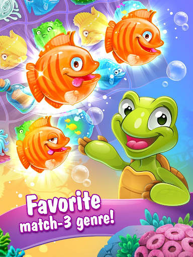 Mermaid-puzzle match-3 tesoros 17 تصوير الشاشة