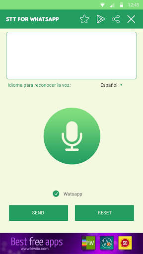 Discours audio au texte pour WhatsApp screenshot 2