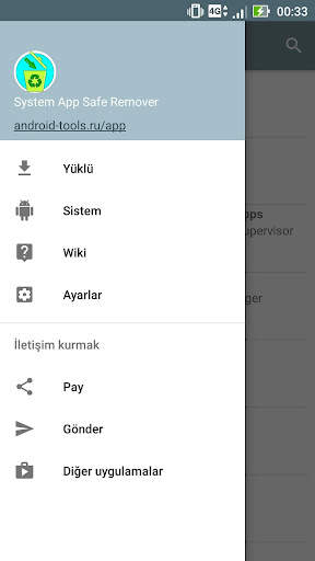Sistem uygulaması yöneticisi screenshot 1