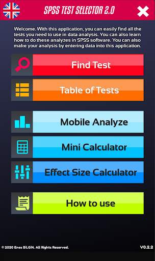 SPSS Test Selector screenshot 1
