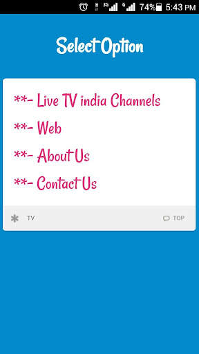 LiveTV India Channels & Movie Search स्क्रीनशॉट 2