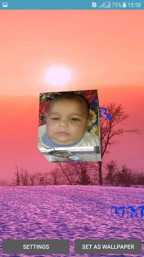 3d text photo cube live wallpaper for mobile 2021 screenshot 7