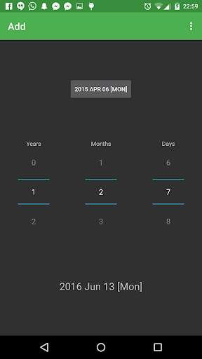 Date Calculator 2 تصوير الشاشة