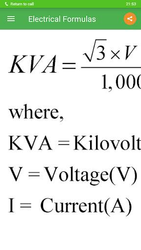 Electrical Formulas screenshot 5