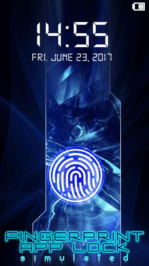 Fingerprint App Lock Simulated 5 تصوير الشاشة