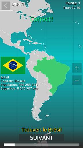Carte du monde Quiz screenshot 1