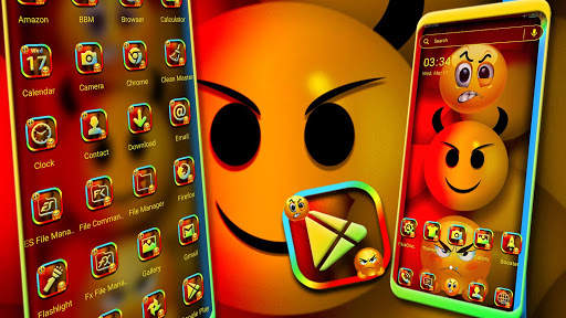 Devil Emoji Launcher Theme screenshot 1