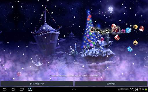 Christmas Snow Fantasy Live Wallpaper screenshot 2