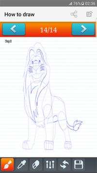 how to draw The Lion King screenshot 1