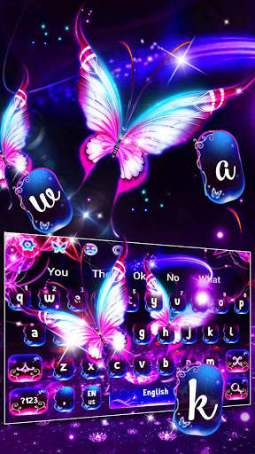 Twinkling Flash Butterfly Keyboard screenshot 1