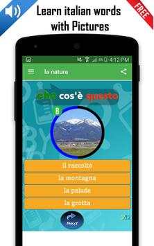 Learn italian words with Pictures screenshot 3
