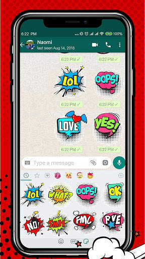 Pop Style Words Emoji Stickers - Add to Chats App screenshot 1