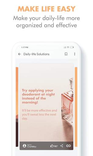 Crumblyy - genuine life hacks 3 تصوير الشاشة
