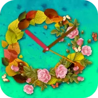 Flower Clock Live Wallpaper