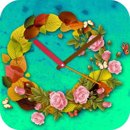 Flower Clock Live Wallpaper 1.11