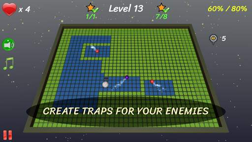 Xonix 3D: classic arcade game screenshot 3