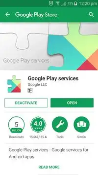 Update Play Store & Google Play Services Info 2 تصوير الشاشة
