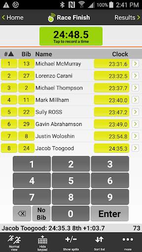 Webscorer Race & Lap Timer screenshot 4