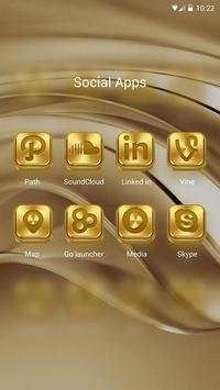Classic Gold GO Launcher Theme screenshot 3