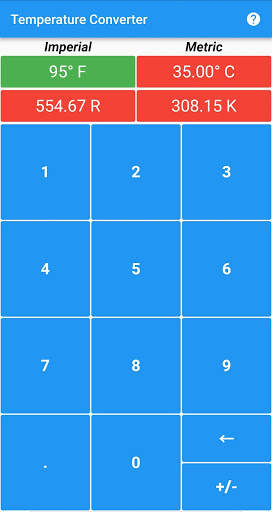 Fast Temperature Converter screenshot 1