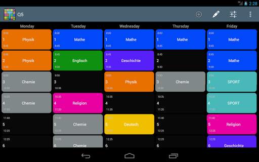 Timetable screenshot 7