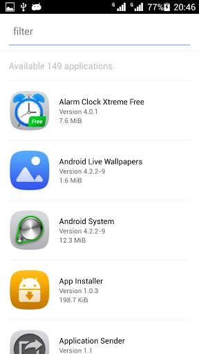 Application Sender screenshot 1