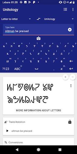 Unitology writer - Transliteration & Keyboard स्क्रीनशॉट 1