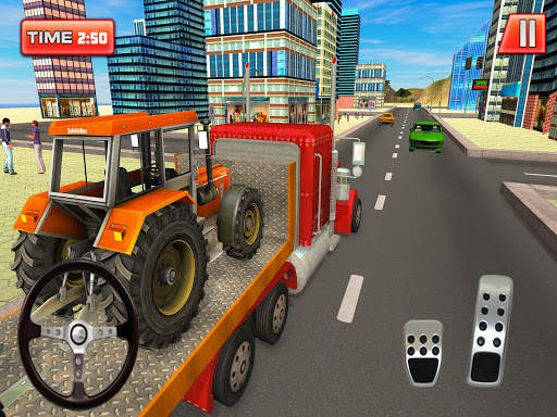Farm Tractor 3D Transport: Truck Driving Simulator screenshot 1