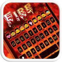 Fire Emoji Keyboard Theme logo
