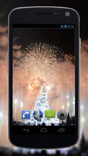 Magic Castle Fireworks Live Wallpapers screenshot 4