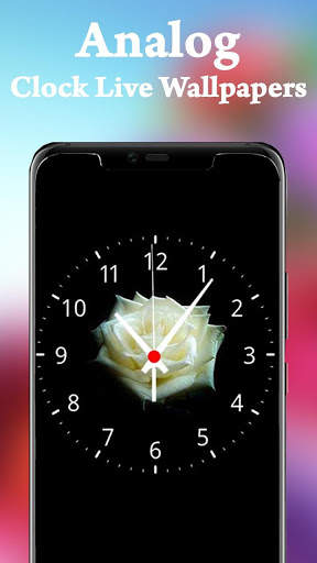 Rose Live Clock Wallpaper - Flower Clock on Screen screenshot 2