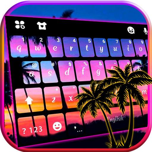 Sunset Beach 2 Keyboard Theme 1.0