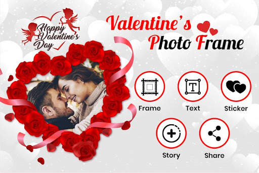 Valentine Day Photo Frame - Love Photo Frame 2020 screenshot 1