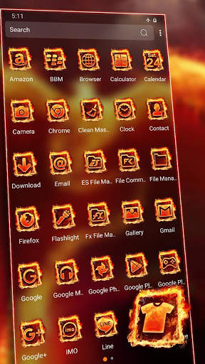 Fire Phoenix Theme screenshot 2