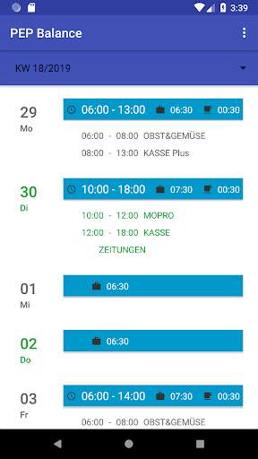 PEP Balance App screenshot 2