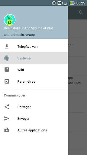Gestionnaire d'applications système screenshot 1
