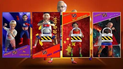 Modi Fighting Game - 3d Fighting Game ! Attack ! screenshot 2