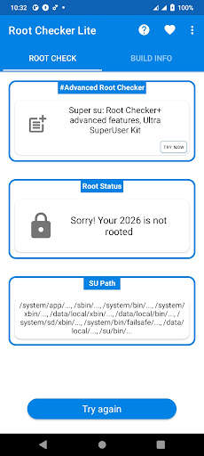 Super su Root Checker Lite App screenshot 4