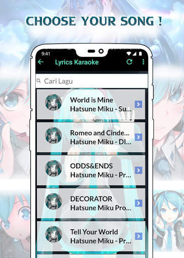 Hatsune Miku Vocaloid Lyrics Song screenshot 3