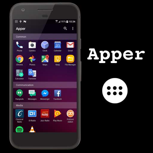 App launcher drawer 8.0