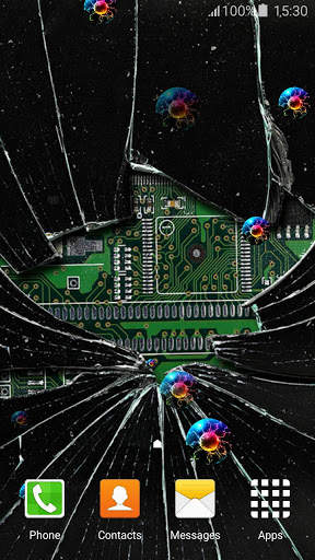 Broken Screen Glass Wallpaper 4K screenshot 2