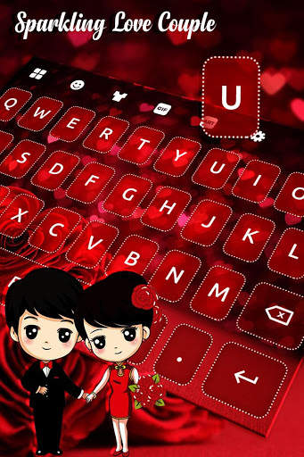 Sparkling Love Couple Keyboard स्क्रीनशॉट 2